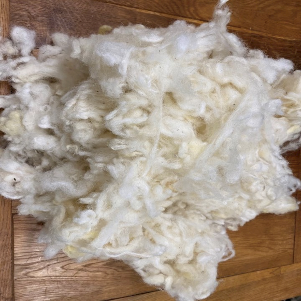Double Scoured UK Fleece - Unprocessed Wool from the Bale
